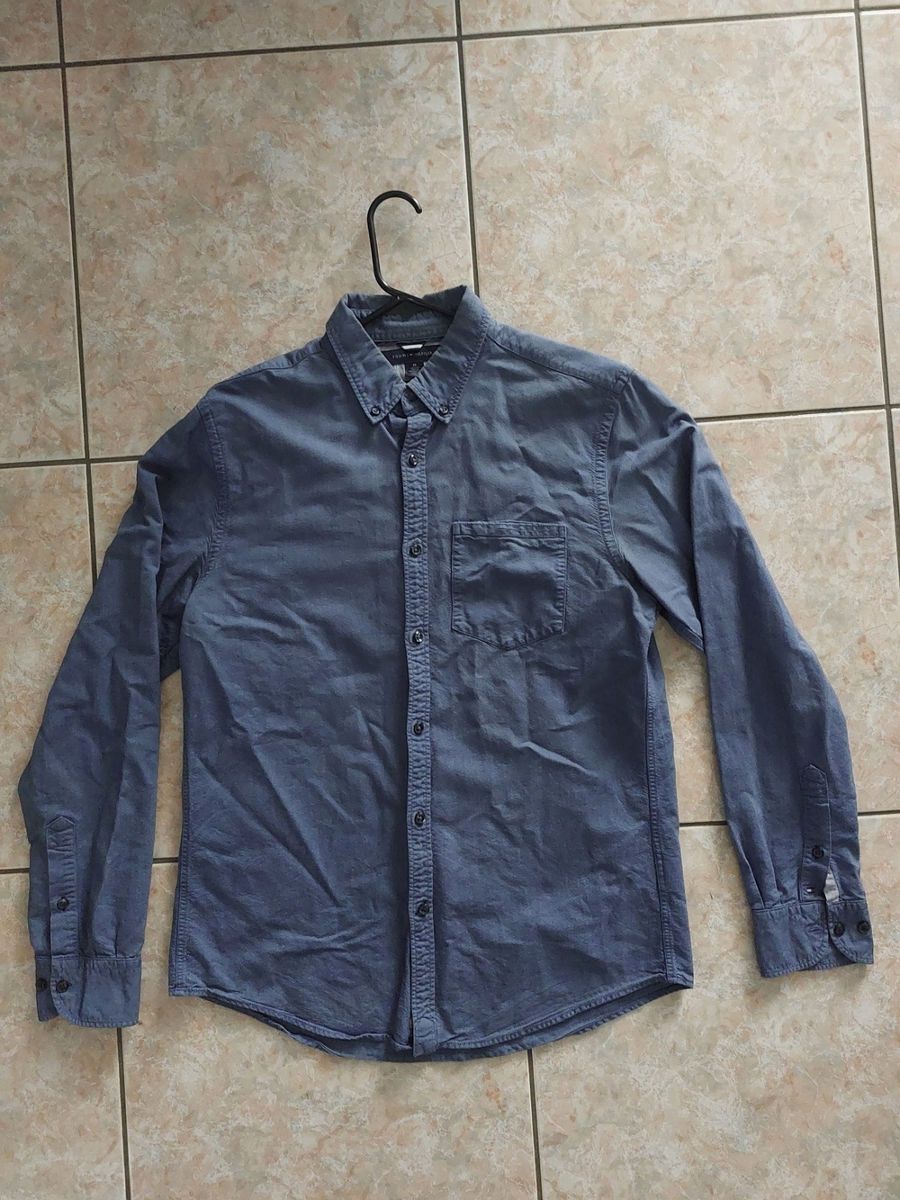 Tommy Hilfiger Men's Denim Button-Down Shirt in Slate Blue